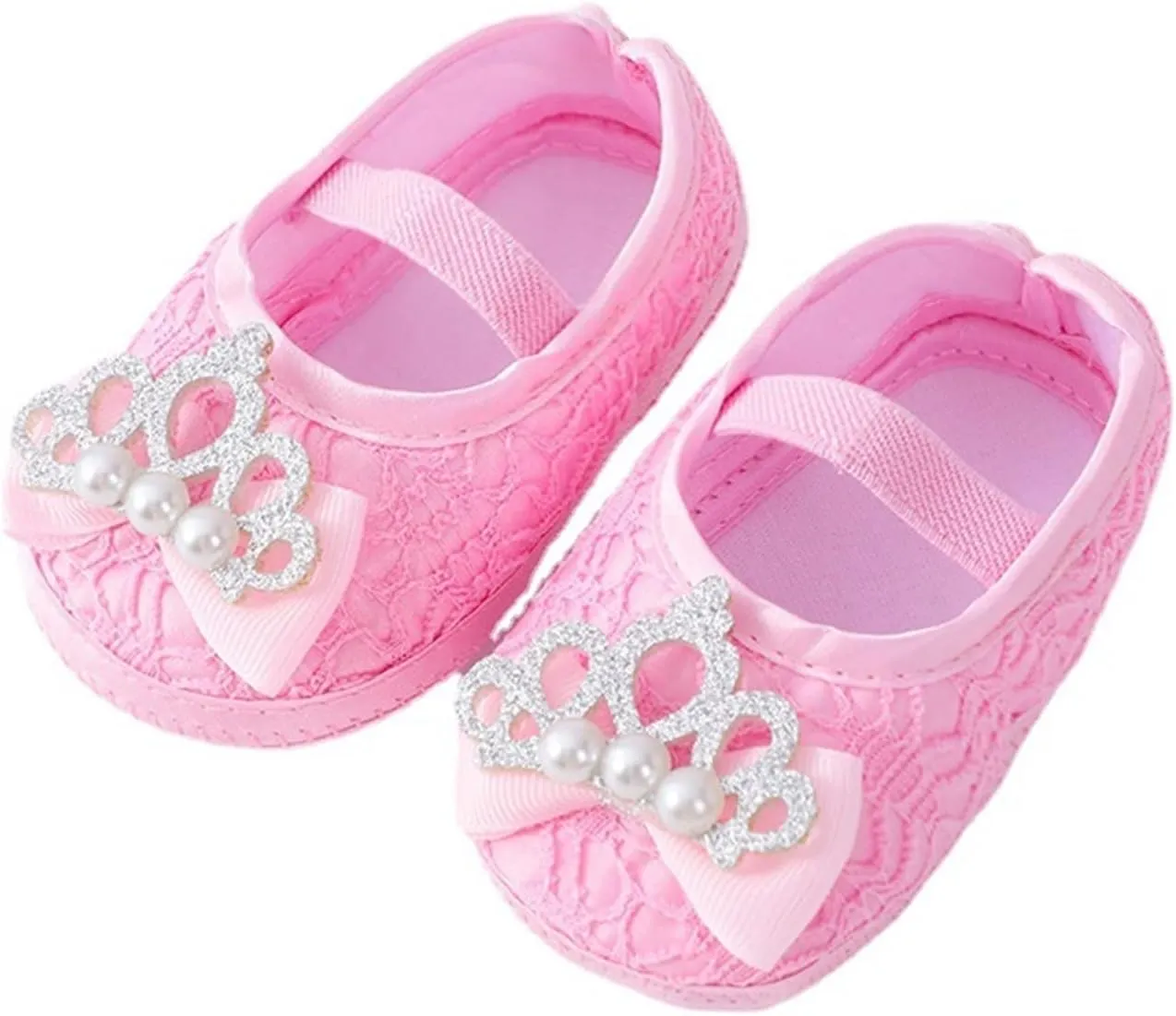 Big Kids Moccasins Baby Shoes Fashion Soft Sole Toddler Shoes Pearl Dress Flower Princess Shoes Girls Winter Slippers