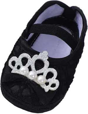 Big Kids Moccasins Baby Shoes Fashion Soft Sole Toddler Shoes Pearl Dress Flower Princess Shoes Girls Winter Slippers