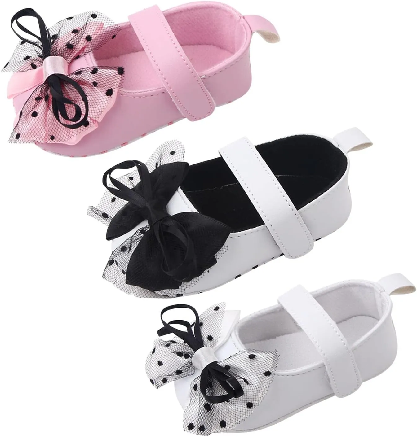 Boots for Toddler Babies Boys Infant Toddler Shoes Soft Sole Bow Hook Loop Casual Shoes Princess Shoes Dance Shoe