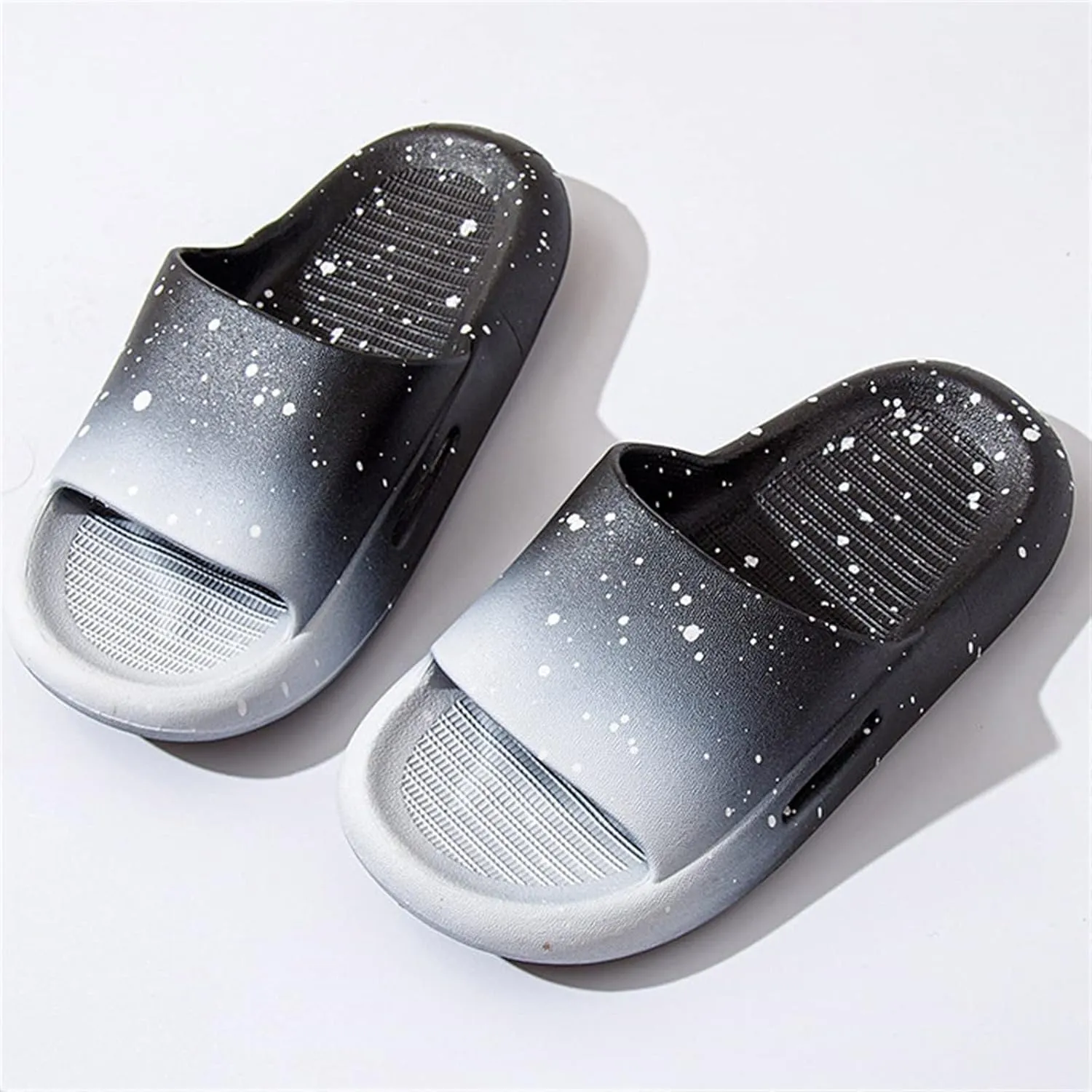 Boys Girls Shower Slides Open Toe Soft Sole Anti-Slip Snowflake Gradient House Shoes 2025 Slippers for Baby Girl