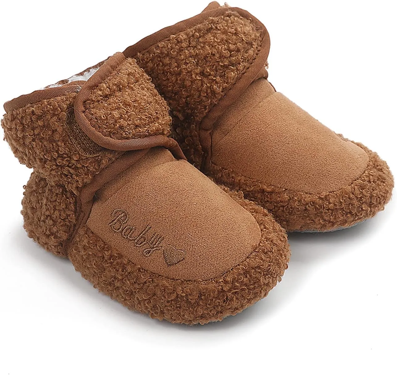 Boys Shoes Plush Girls Walkers Cotton Shoes Baby Snow Infant First Soft Boots Warm Boys Baby Shoes Toddler Suede Boots