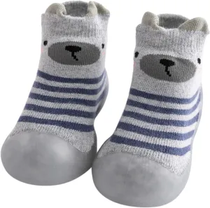 Boys Slippers Size 6 Big Boys Kids Toddler Baby Boys Girls Solid Warm Knit Soft Sole Rubber Shoe Toddler Home Slippers