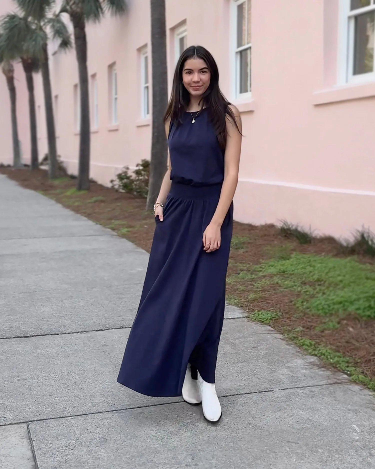 CAMELLIA skirt in Navy