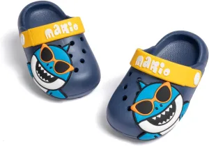 Casazoe Toddler Kids Boys Girls EVA Clogs Cute Garden Shark Water Sandals Slip On Shoes Slipper Slides Lightweight Outdoor Summer Beach Pool Play Shoes (Toddler/Little Kids)