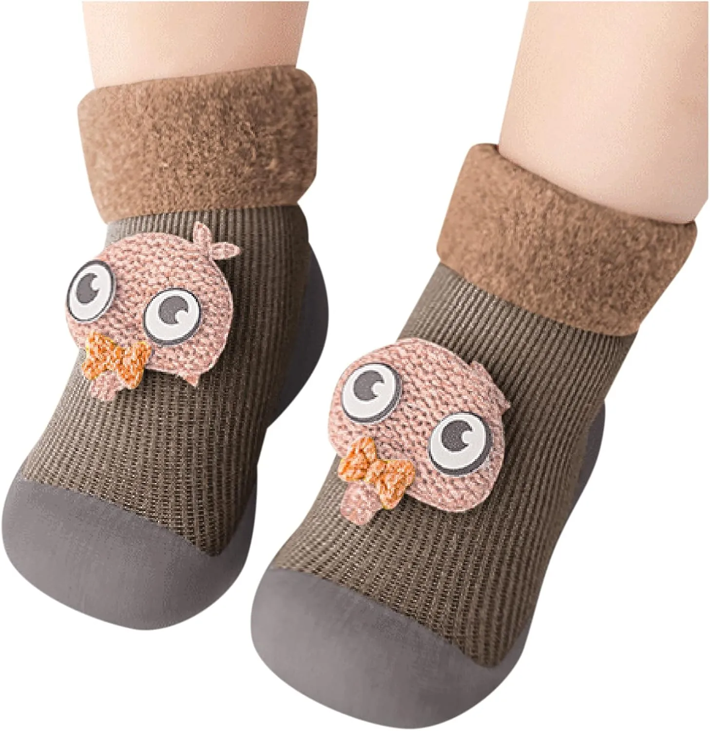 Casual Shoes for Baby Boys Sole Warm Socks Baby Kids Slipper Shoes Knit Soft Solid Toddler Girls Stocking Shoes