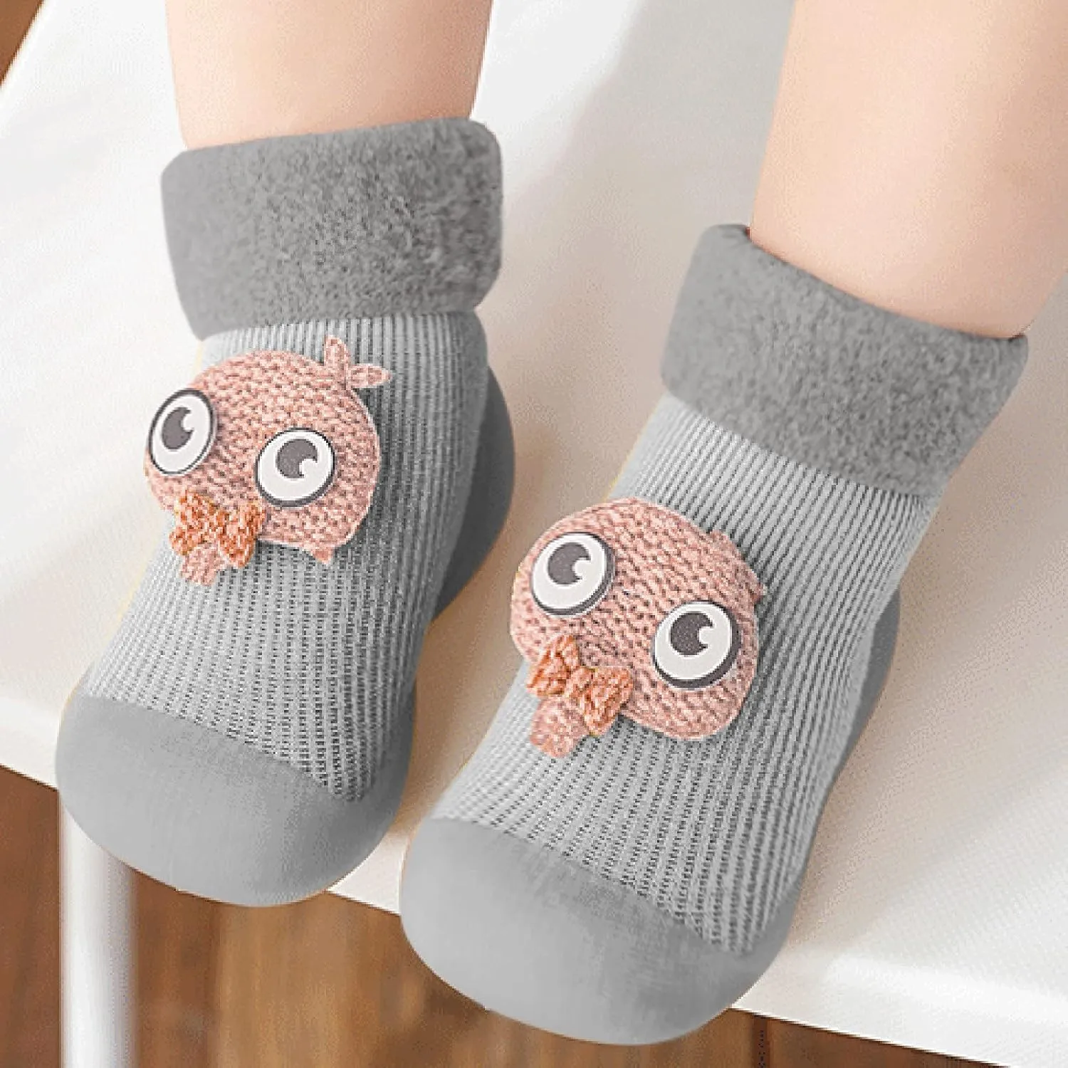 Casual Shoes for Baby Boys Sole Warm Socks Baby Kids Slipper Shoes Knit Soft Solid Toddler Girls Stocking Shoes