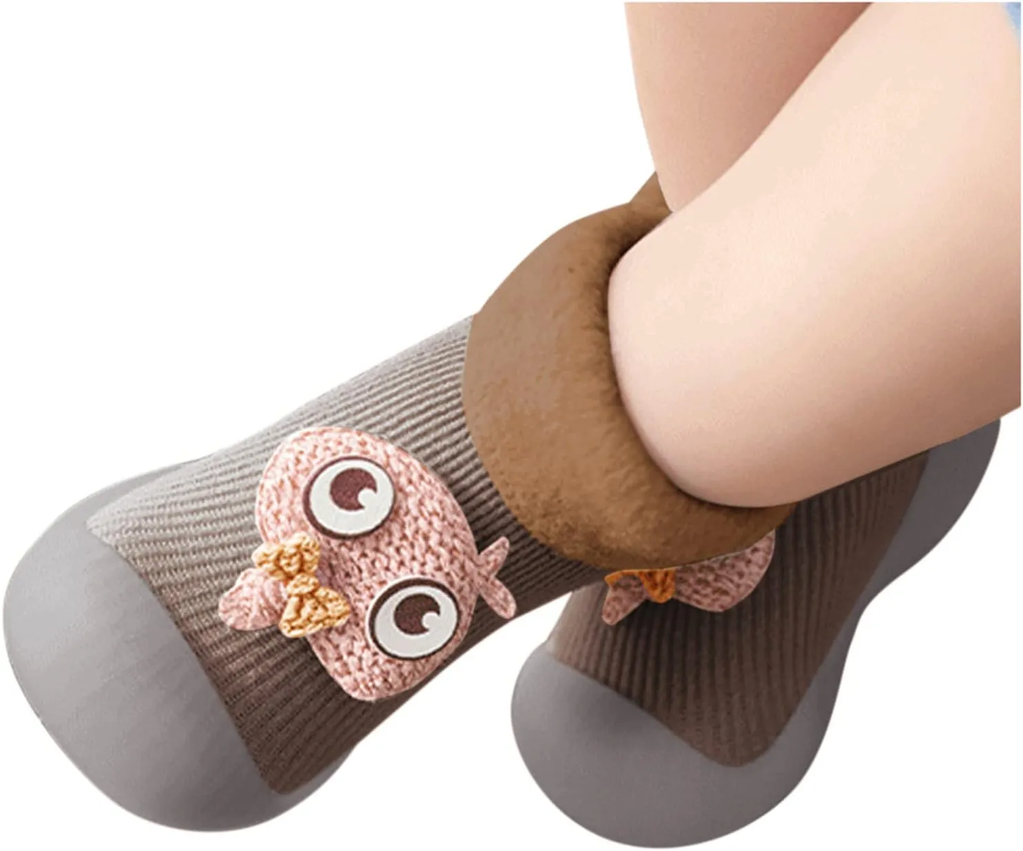 Casual Shoes for Baby Boys Sole Warm Socks Baby Kids Slipper Shoes Knit Soft Solid Toddler Girls Stocking Shoes