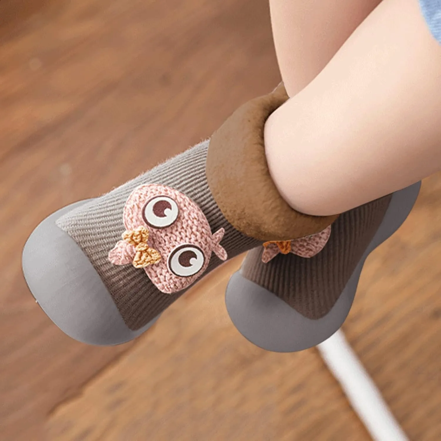 Casual Shoes for Baby Boys Sole Warm Socks Baby Kids Slipper Shoes Knit Soft Solid Toddler Girls Stocking Shoes