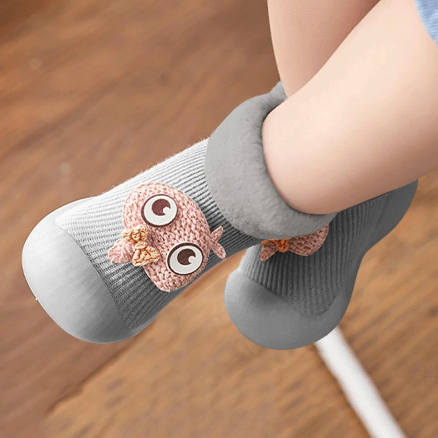 Casual Shoes for Baby Boys Sole Warm Socks Baby Kids Slipper Shoes Knit Soft Solid Toddler Girls Stocking Shoes