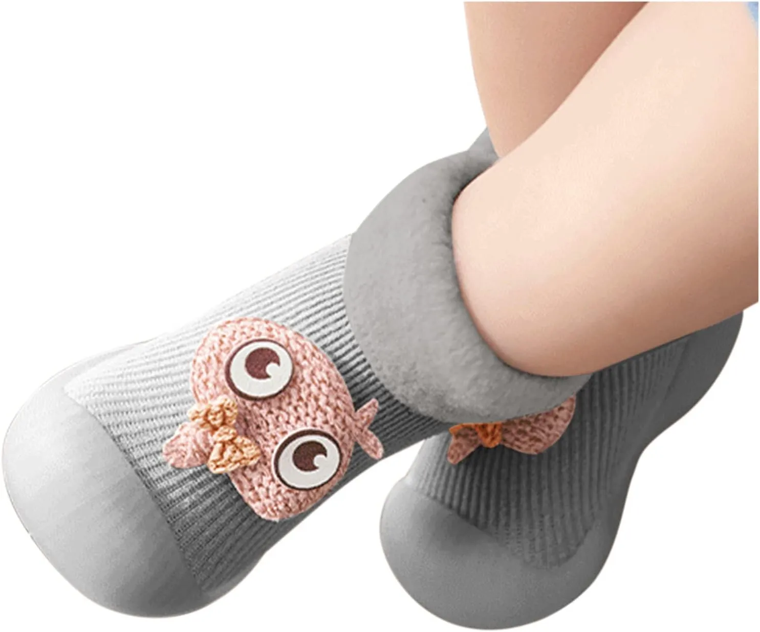 Casual Shoes for Baby Boys Sole Warm Socks Baby Kids Slipper Shoes Knit Soft Solid Toddler Girls Stocking Shoes
