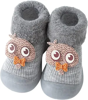 Casual Shoes for Baby Boys Sole Warm Socks Baby Kids Slipper Shoes Knit Soft Solid Toddler Girls Stocking Shoes