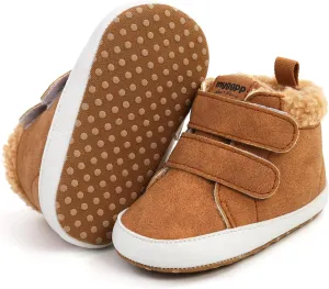 CENCIRILY Baby Boys Girls High Top Sneakers Soft Soles Anti Skid Infant Ankle Shoes Toddler Prewalker First Walking Crib Shoes