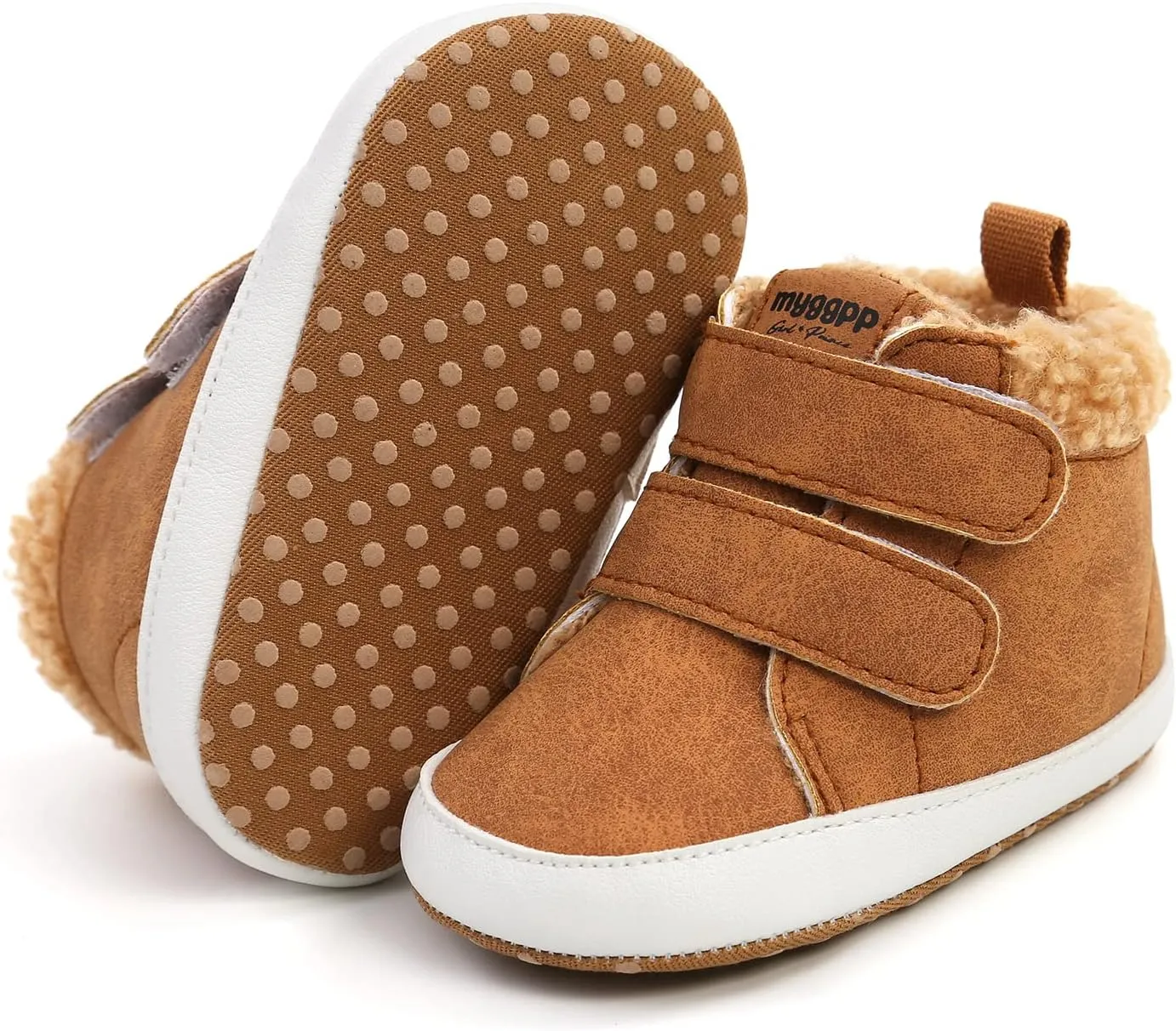 CENCIRILY Baby Boys Girls High Top Sneakers Soft Soles Anti Skid Infant Ankle Shoes Toddler Prewalker First Walking Crib Shoes