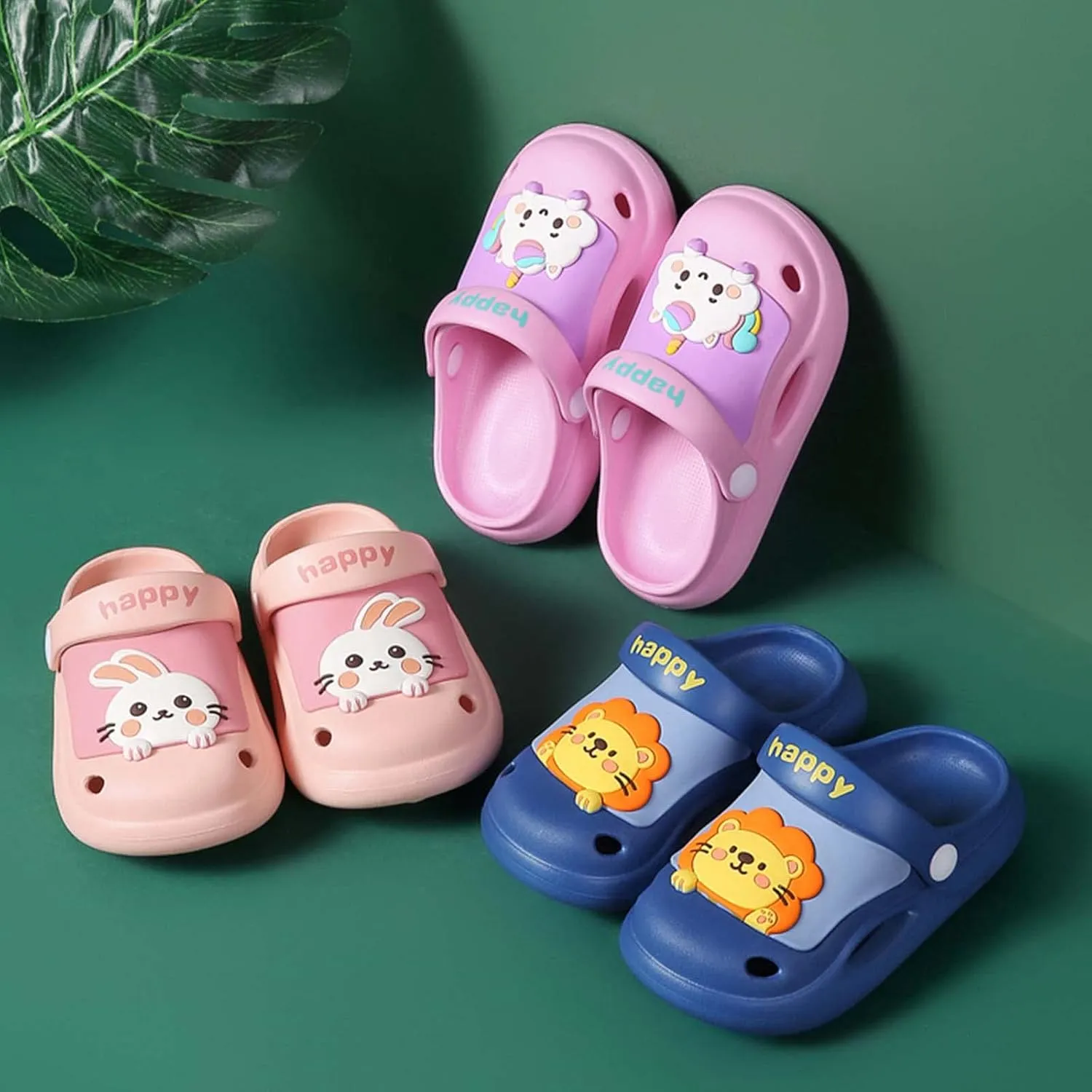 CERYTHRINA Toddler Kids Garden Clogs Shoes Cute Cartoon Summer Slippers Sandals for Boys Girls