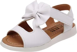 Child and Toddler Baby Girls Sandals Soft Sole Non Slip Sandals Casual Beach Shoes Summer (White, 8.5 M Toddler)