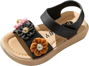 Children Sandals Thickened Summer Princess Fashion Soft Sole Children Girls Baby Beach Sandals Size 12 Girls