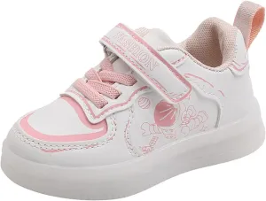 Children Shoes LED Lighting Shoes Boys Girls Students White Shoes Cute Soft Sole Sport Sneakers Girls Running