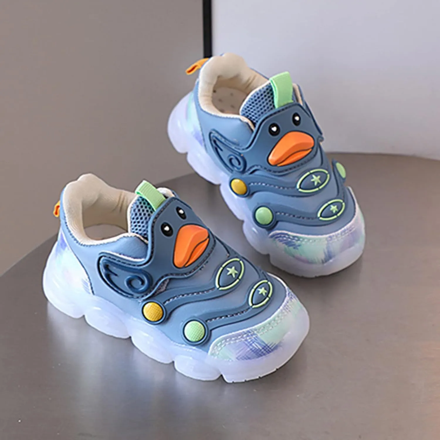 Children Sports Shoes Light Shoes Small White Shoes Light Board Shoes Non Slip Soft Bottom Toddler Shoes Girls Size 13