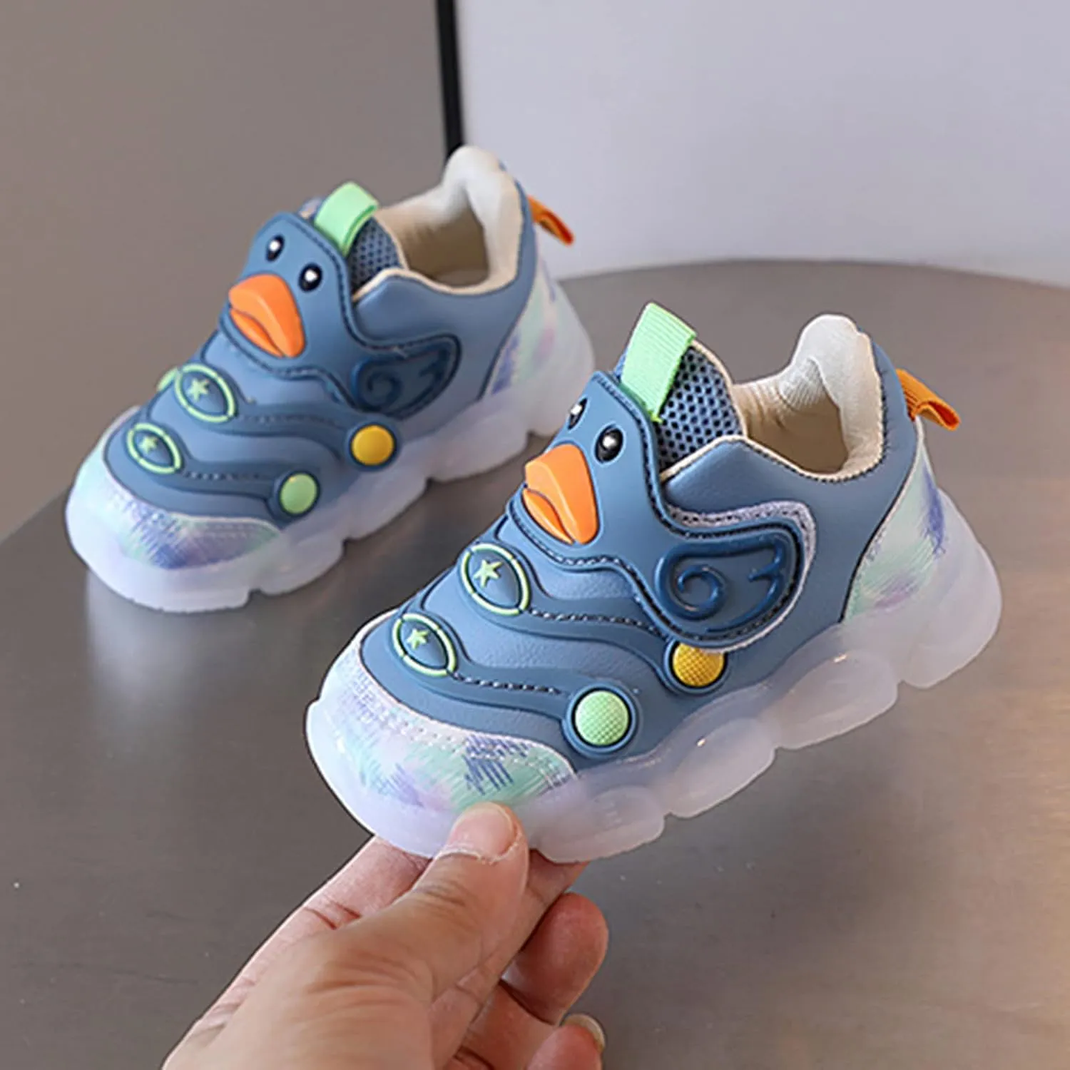 Children Sports Shoes Light Shoes Small White Shoes Light Board Shoes Non Slip Soft Bottom Toddler Shoes Girls Size 13