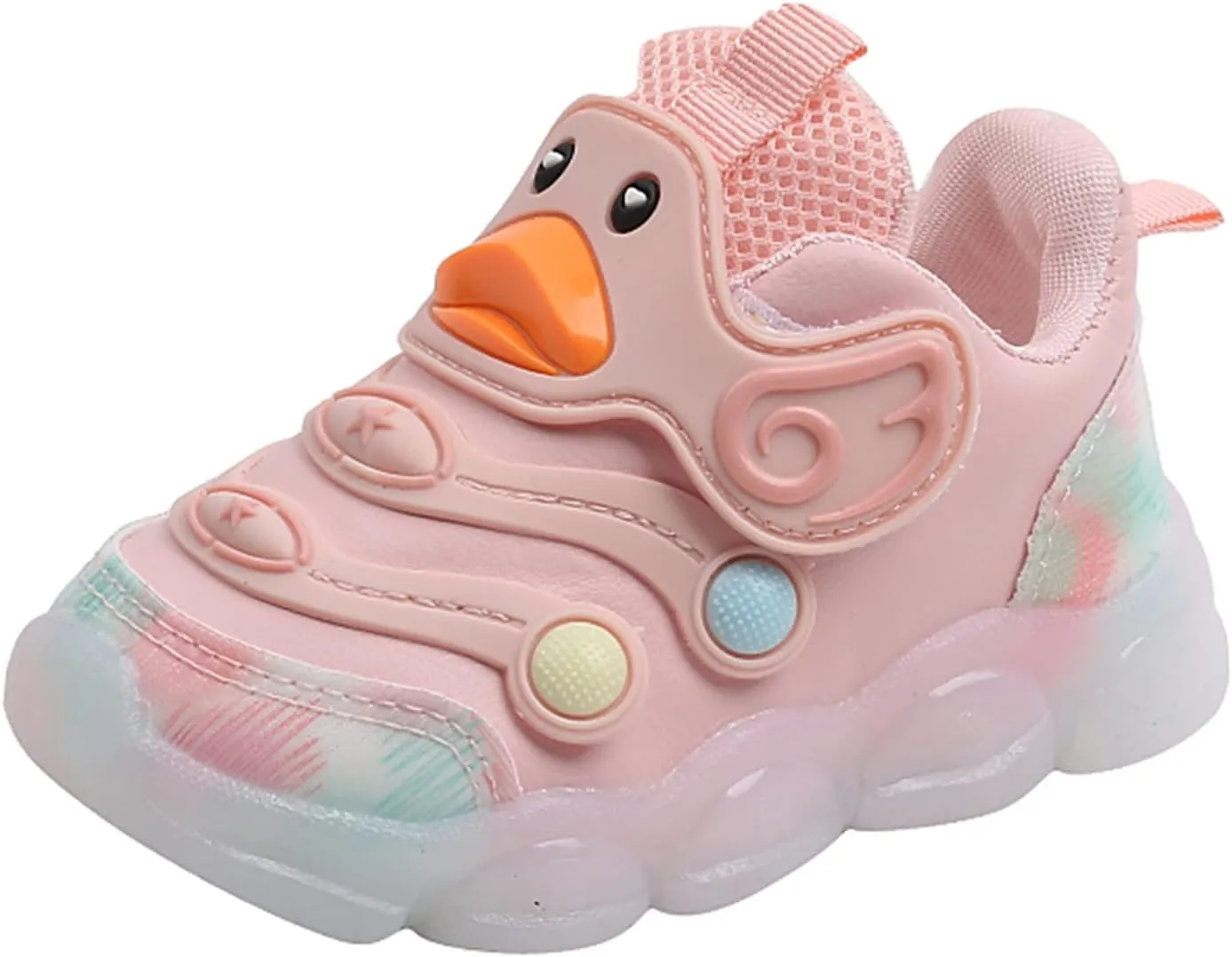 Children Sports Shoes Light Shoes Small White Shoes Light Board Shoes Non Slip Soft Glitter Shoes for Little