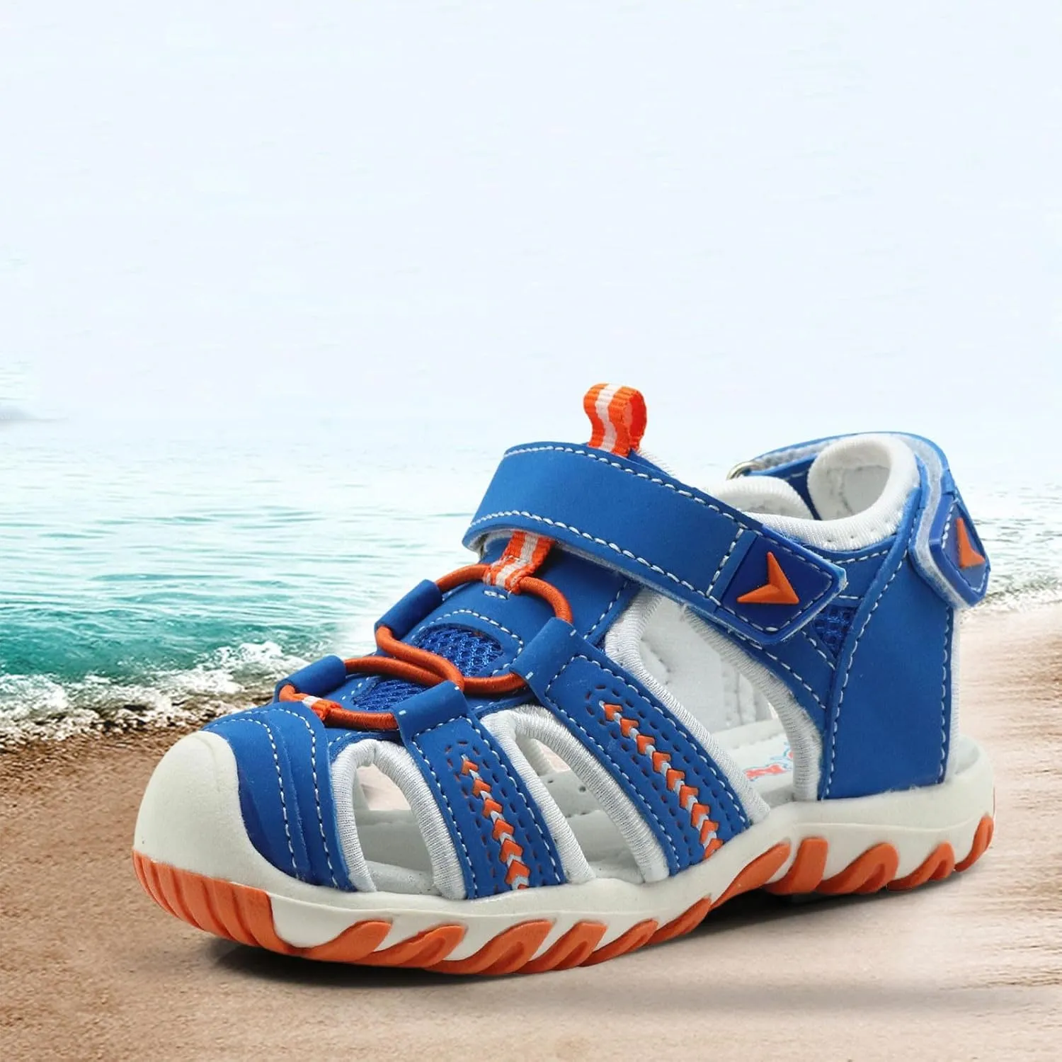 Children's Boys Girls' Soft Sole Open Toe Sports Beach Sandals Front And Rear Bag Non Slip Breathable Beach Shoes