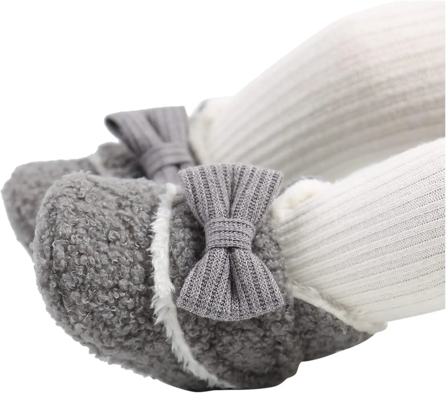 Christmas Newborn Baby Cozy Fleece Booties Winter Sock Shoes Soft Sole Stay On Infant First Walking Shoes