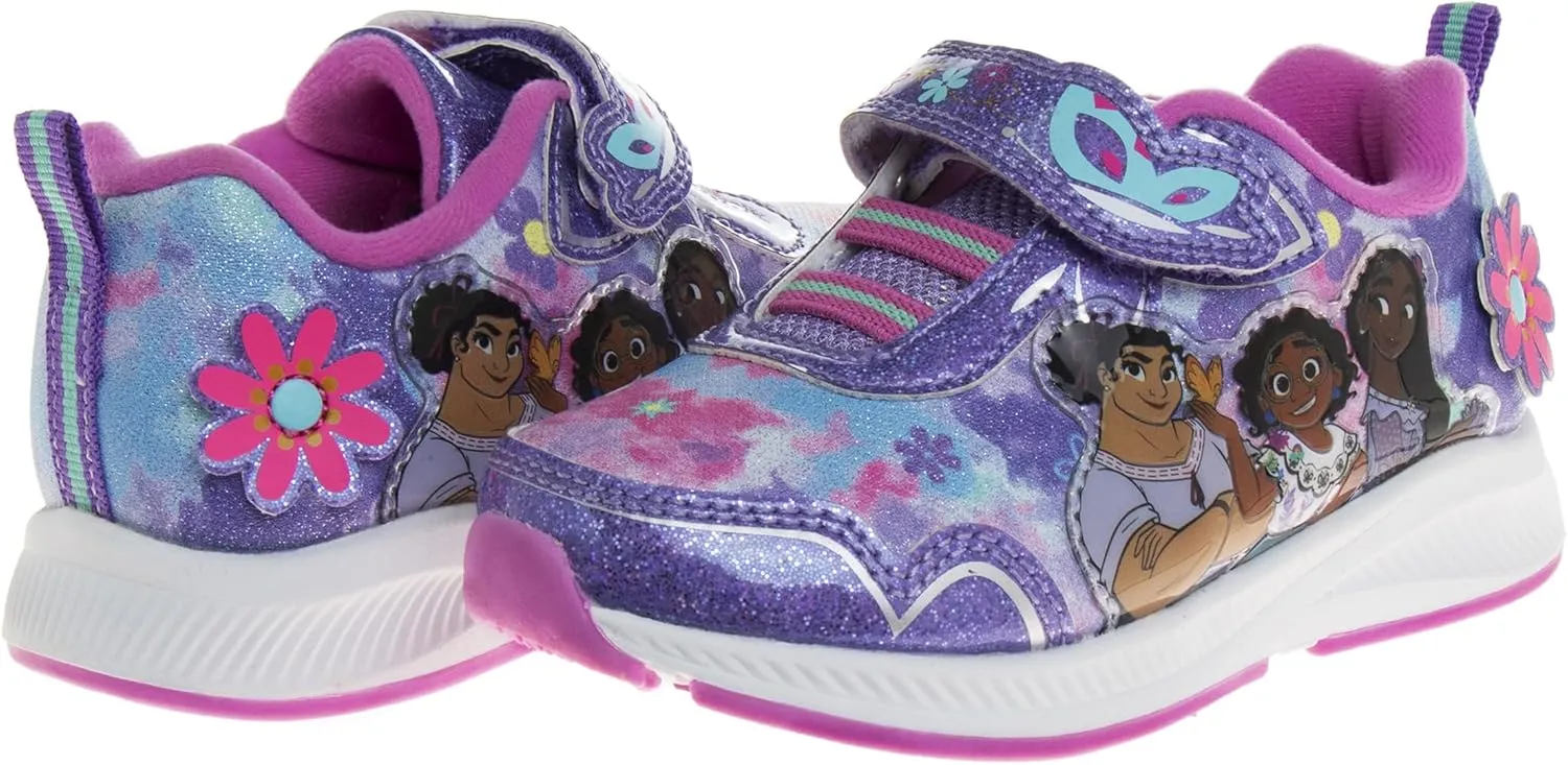 Disney Girls Princess Characters Light Up Laceless Shoes (Toddler/Little Girl)