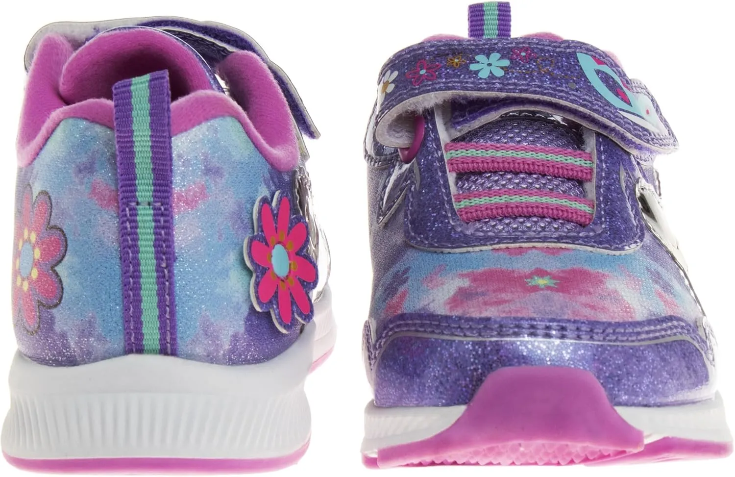 Disney Girls Princess Characters Light Up Laceless Shoes (Toddler/Little Girl)