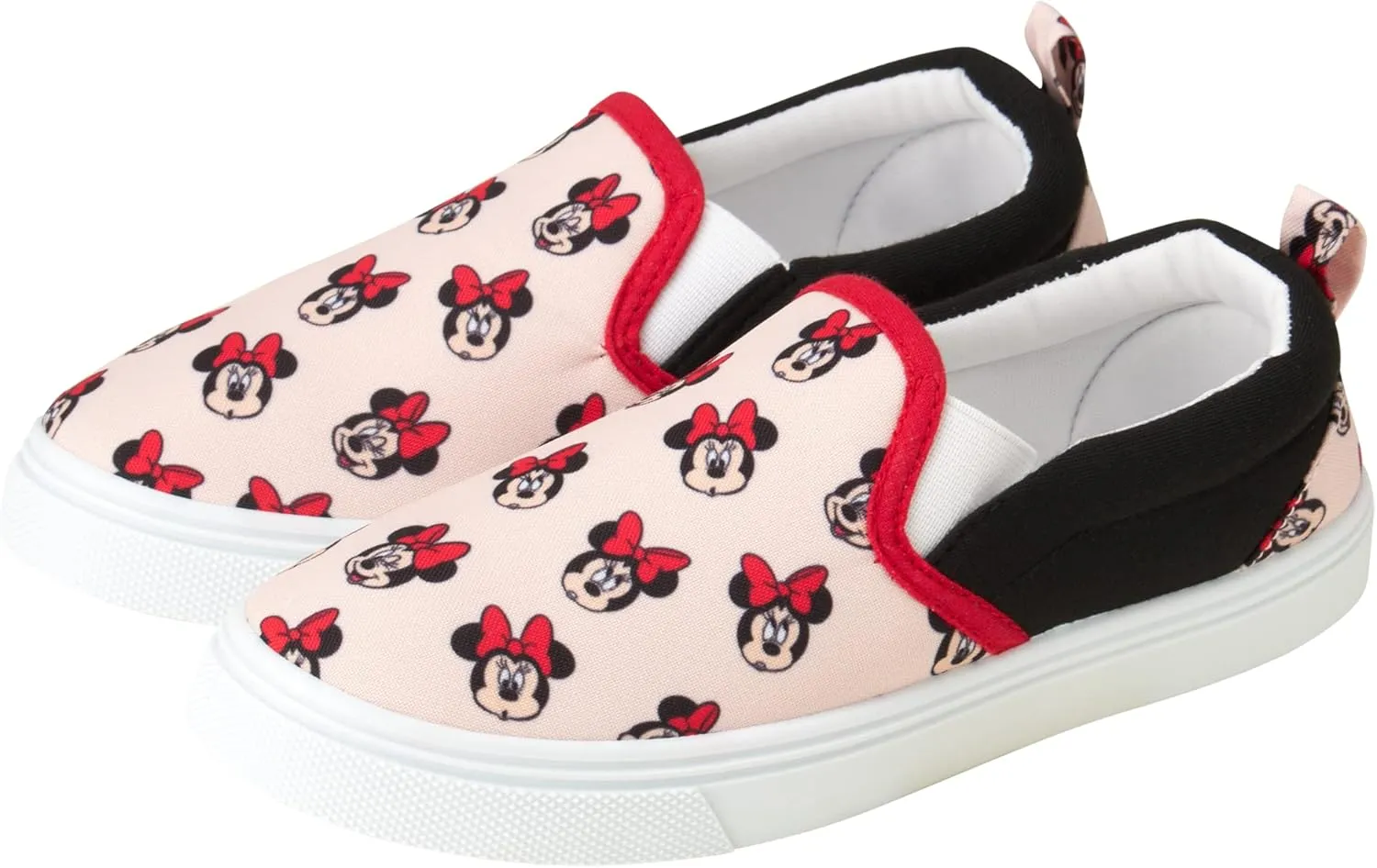 Disney Girls Shoes - Slip On Sneakers: Ariel, Snow White, Belle, Rapunzel, Moana, Cinderella, Baby Yoda, Minnie Mouse, 6T-12