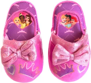 Disney Princesses Encanto Little Mermaid Slippers for Girls - Kids House Shoes Soft Plush Warm Comfy Sandals (Toddler sizes 5-10 / Little Kid sizes 11-12)