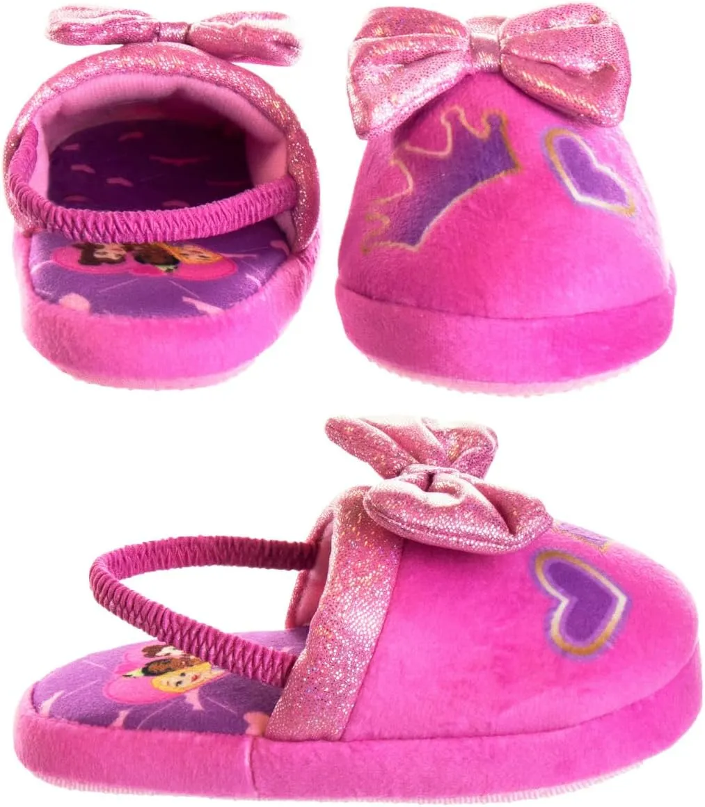 Disney Princesses Encanto Little Mermaid Slippers for Girls - Kids House Shoes Soft Plush Warm Comfy Sandals (Toddler sizes 5-10 / Little Kid sizes 11-12)