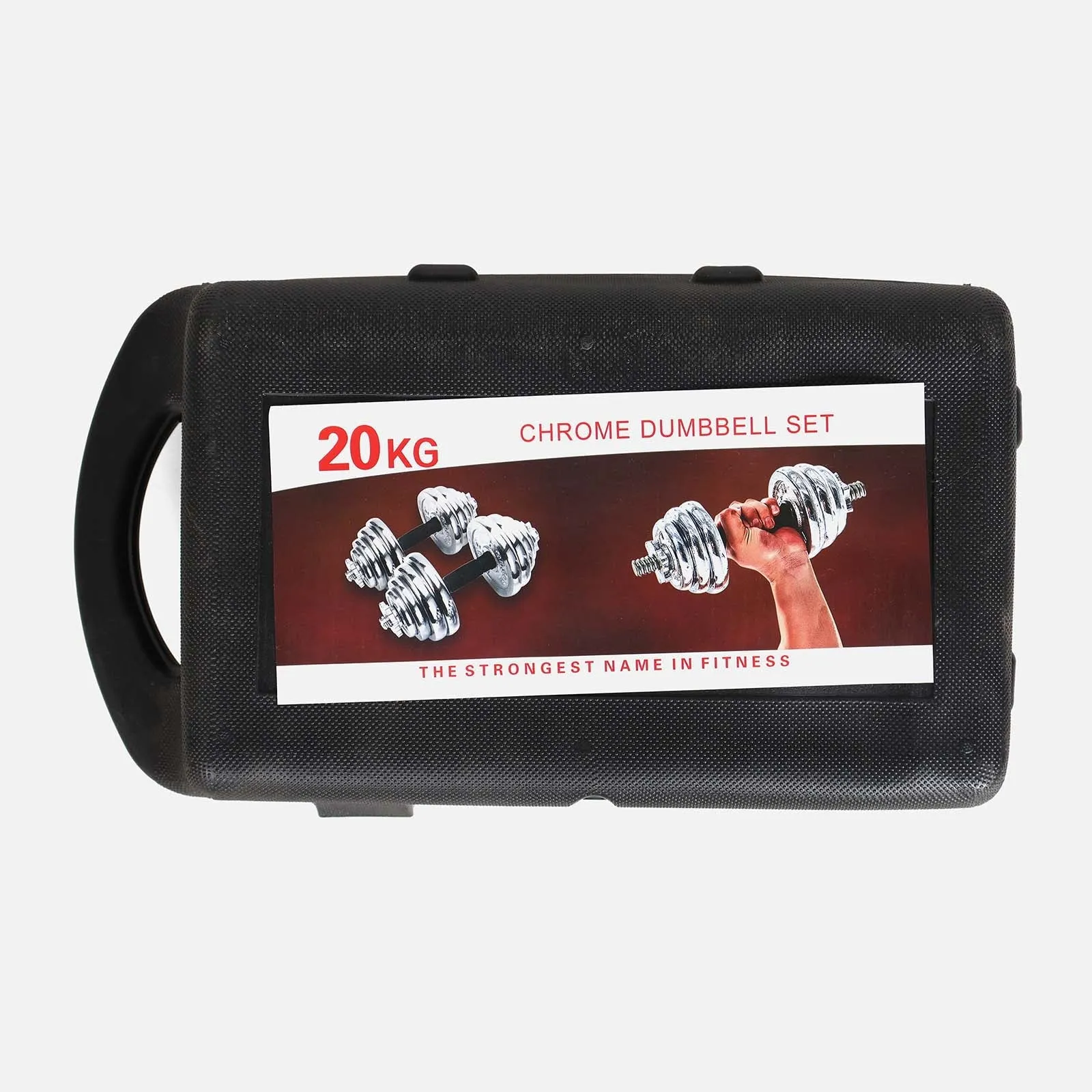 DUMBBELL SET CHROMED 20 KG