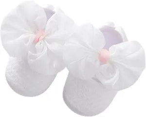 EnJoCho Baby Rubber Sole Crib Shoes for First Walking Girls Boys Soft Toddler Shoes Infant Walkers Shoes Princess Shoes