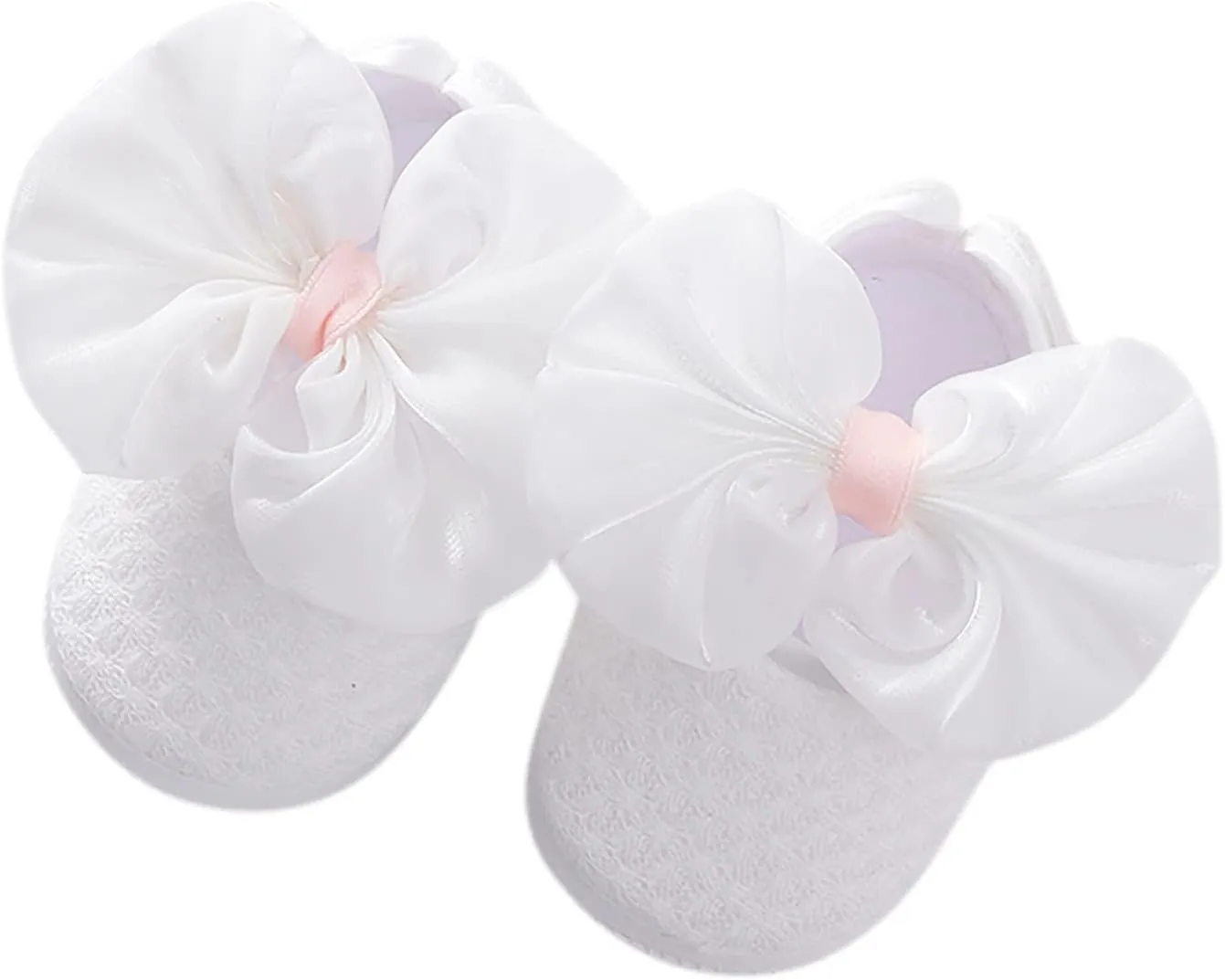 EnJoCho Baby Rubber Sole Crib Shoes for First Walking Girls Boys Soft Toddler Shoes Infant Walkers Shoes Princess Shoes