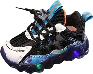 Fashion Light On LED Baby Shoes Casual Children Shoes Boy Sport Shoes Soft Sole Kids Sport Shoes Toddler Girl 8 Shoes