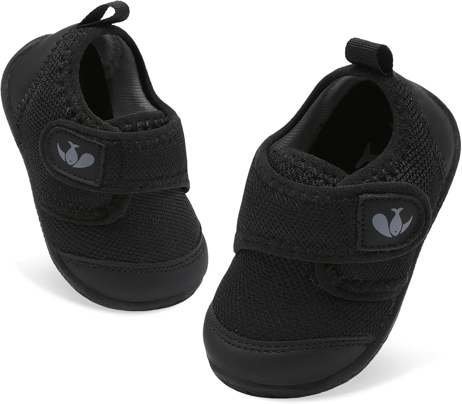 FEETCITY Baby First Walking Shoes Baby Shoes Boys Girls Newborn Crib Shoe Anti-Slip Toddler Sneakers Black