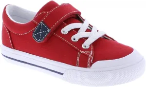 FOOTMATES Jordan Strap Canvas Flats Boys and Girls Shoes - Tennis Sneakers w/Wide Toe Box, Custom-Fit Insoles, Vulcanized Outsoles - for Infants, Toddlers, Little Kids, Ages 0-8