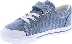 FOOTMATES Jordan Strap Canvas Flats Boys and Girls Shoes - Tennis Sneakers w/Wide Toe Box, Custom-Fit Insoles, Vulcanized Outsoles - for Infants, Toddlers, Little Kids, Ages 0-8