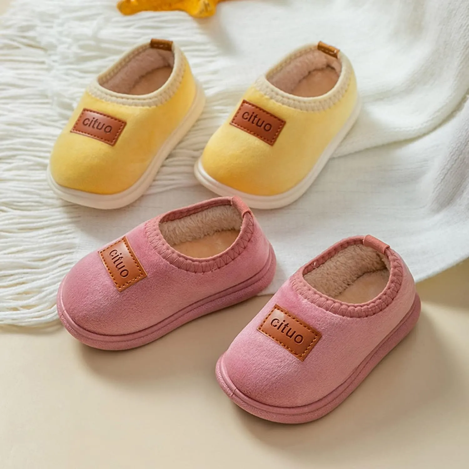for Baby Girl Childrens Girl Cotton Shoes Solid Color Fashion Soft Sole Winter Warm Indoor Non Toddler Boys Summer Shoes