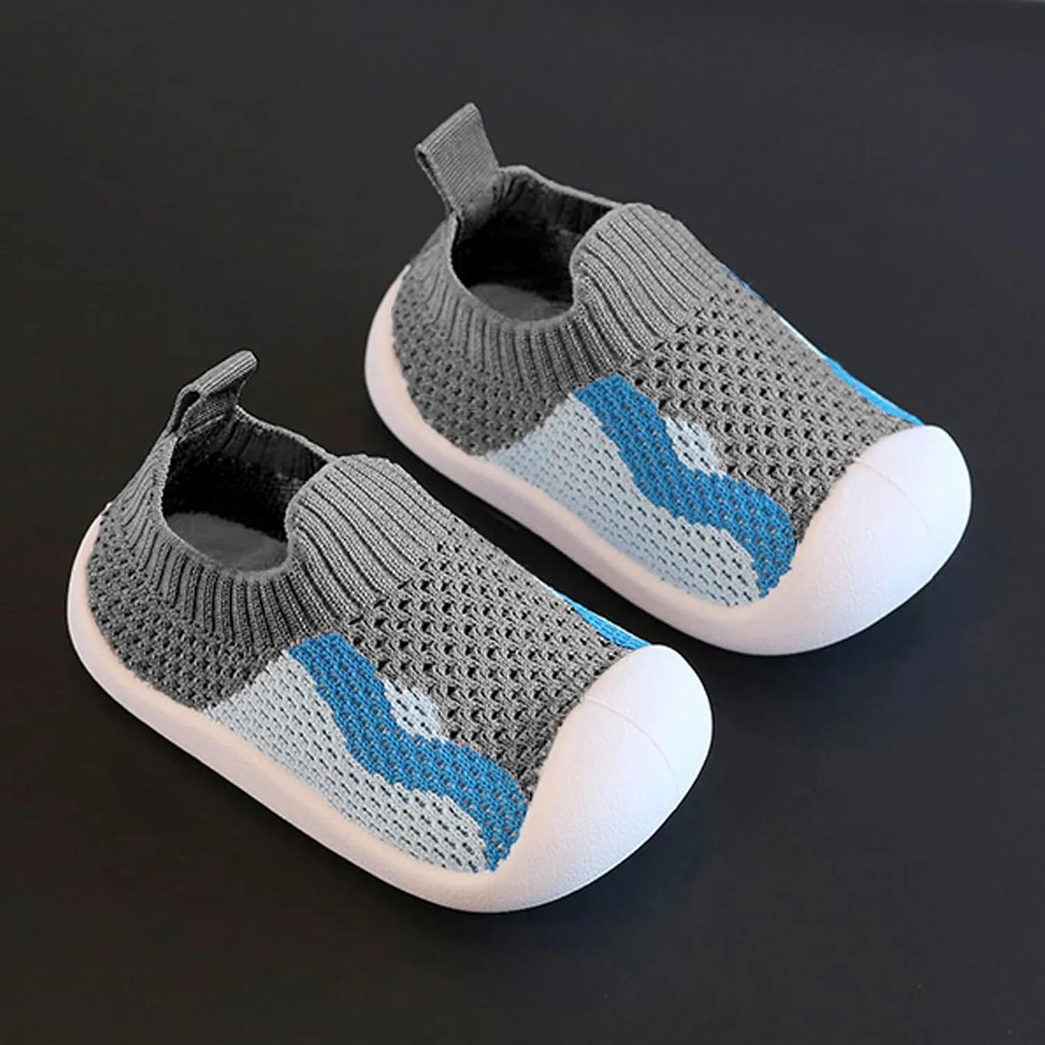 Generic Baby Sneakers Girls Boys Lightweight Breathable Mesh First Wlkers Shoes Casual Soft Bottom Slip On Sport Shoes