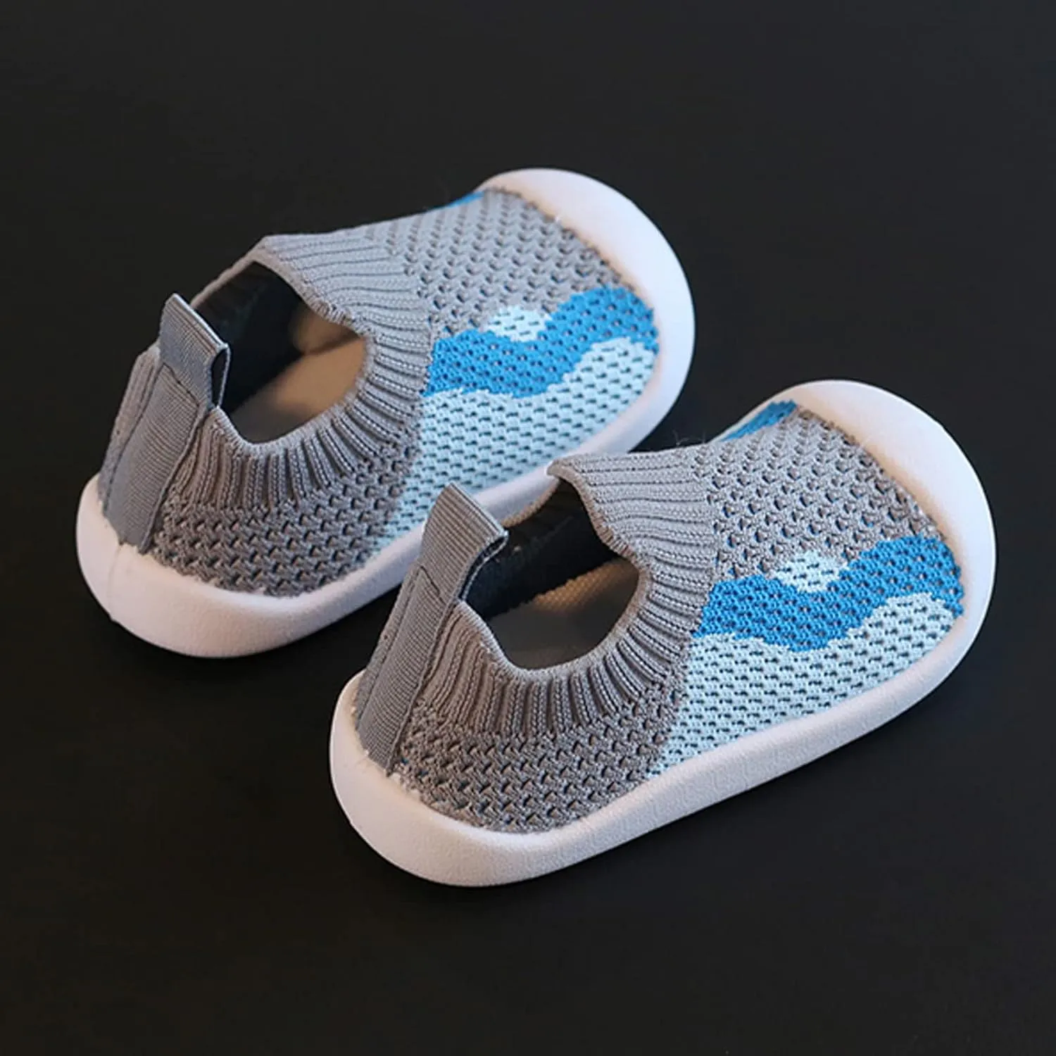 Generic Baby Sneakers Girls Boys Lightweight Breathable Mesh First Wlkers Shoes Casual Soft Bottom Slip On Sport Shoes