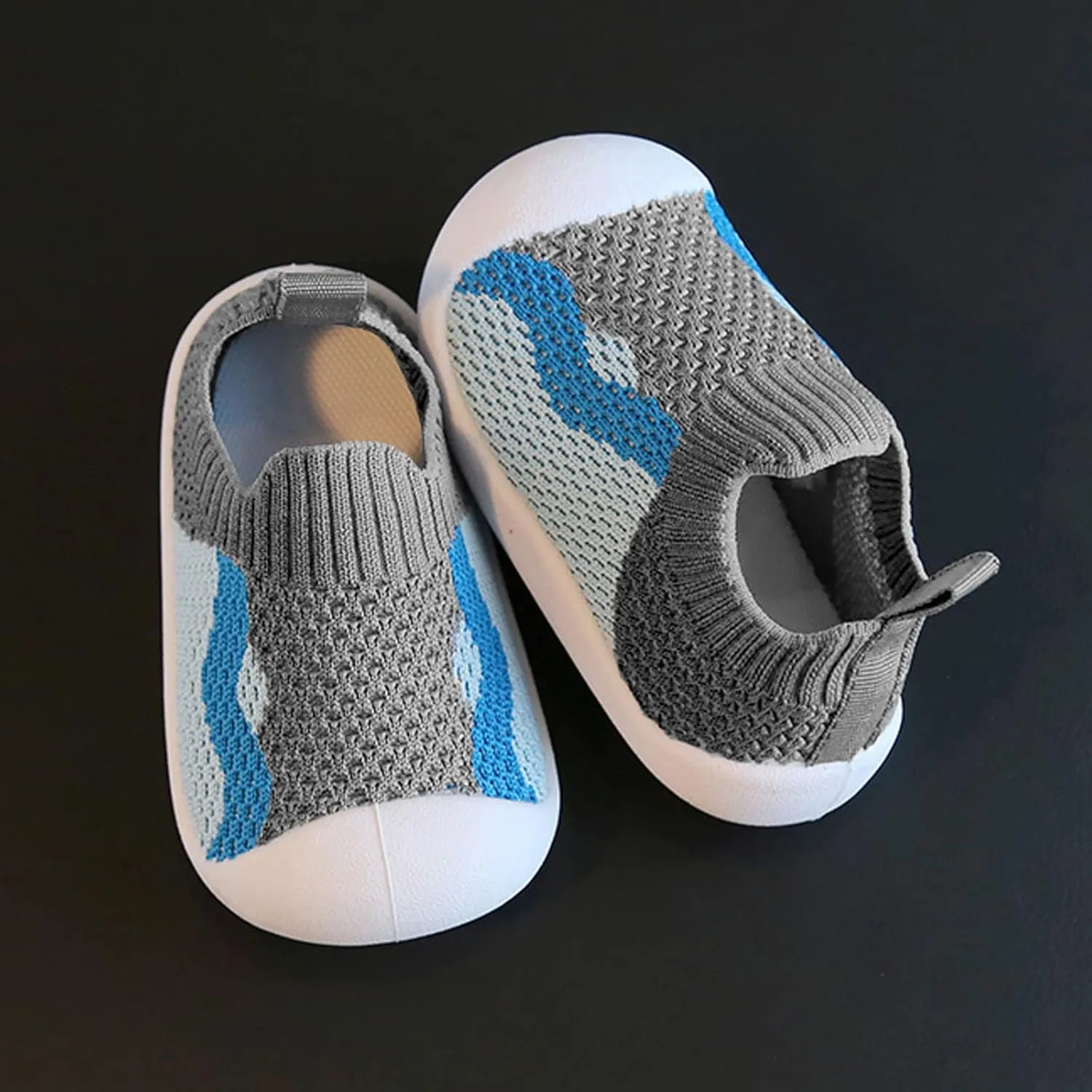 Girls Boys Kids Leisure Shoes Mesh Soft Bottom Breathable Slip On Sport Shoes Socks Shoes Shoes Boys