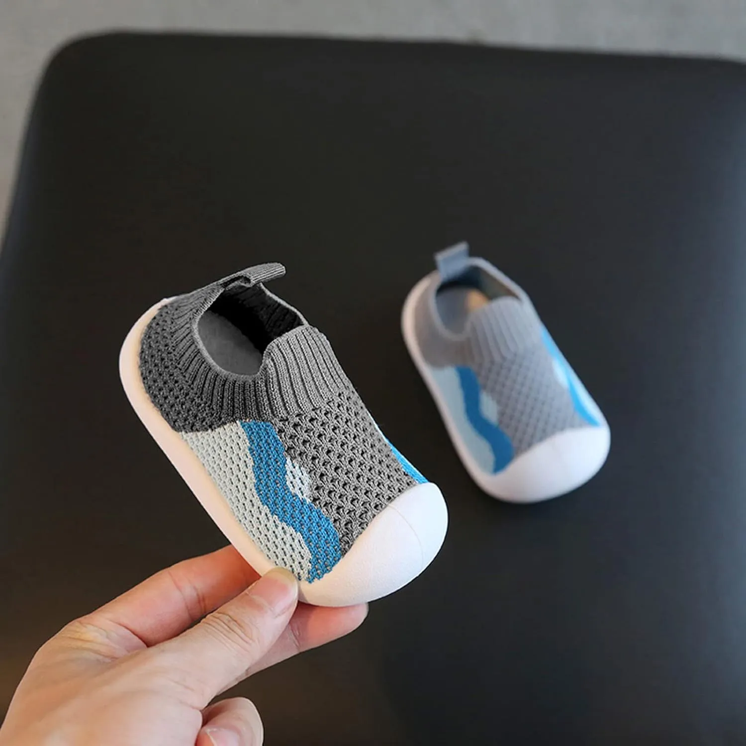 Girls Boys Kids Leisure Shoes Mesh Soft Bottom Breathable Slip On Sport Shoes Socks Shoes Shoes Boys