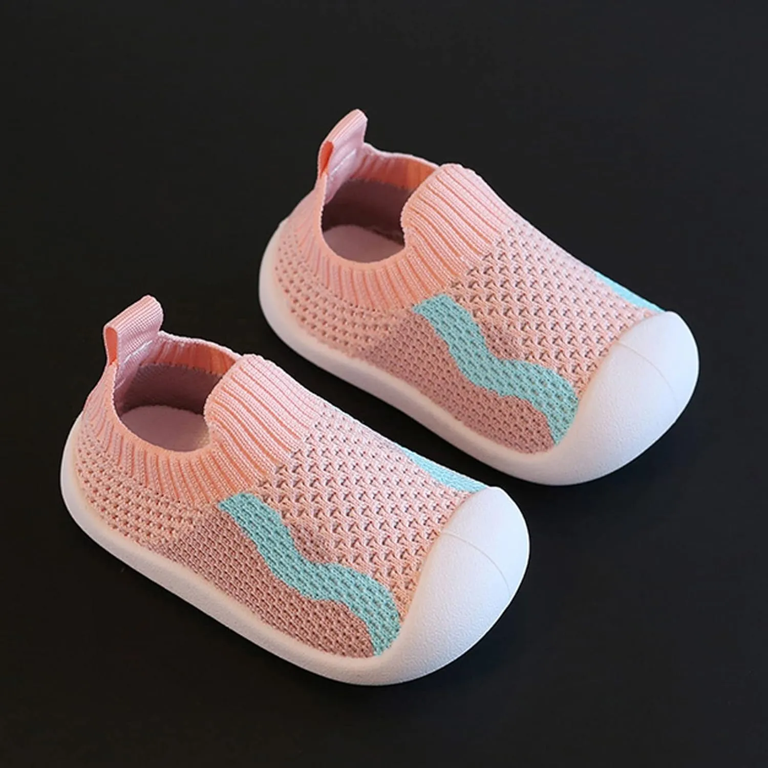 Girls Boys Kids Leisure Shoes Mesh Soft Bottom Breathable Slip On Sport Shoes Socks Shoes Size 6 Wide Toddler Shoes