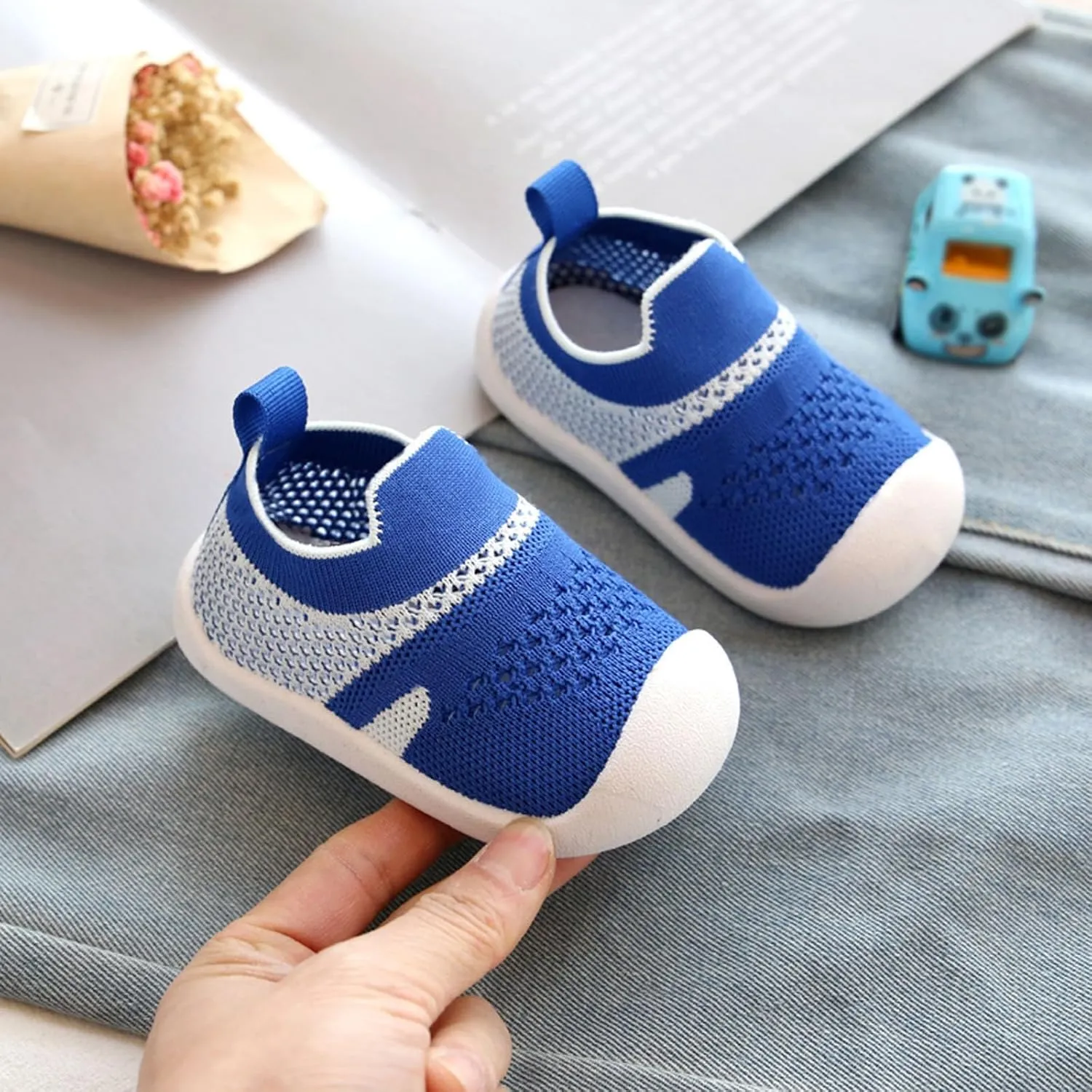 Girls Boys Leisure Shoes Mesh Soft Bottom Breathable Slip On Sport Shoes Socks Shoes Toddler Boys Winter Shoes