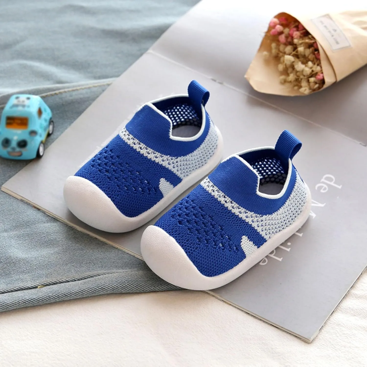 Girls Boys Leisure Shoes Mesh Soft Bottom Breathable Slip On Sport Shoes Socks Shoes Toddler Boys Winter Shoes