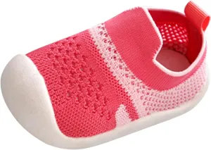 Girls Boys Leisure Shoes Mesh Soft Bottom Breathable Slip On Sport Shoes Socks Shoes Toddler Boys Winter Shoes