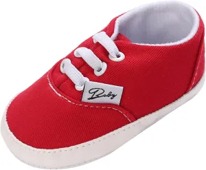 Girls Cheer Shoes Baby Girls Boys Shoes Soft Anti-Slip Sole Newborn First Walkes High Top Canvas Denim Unisex Infant