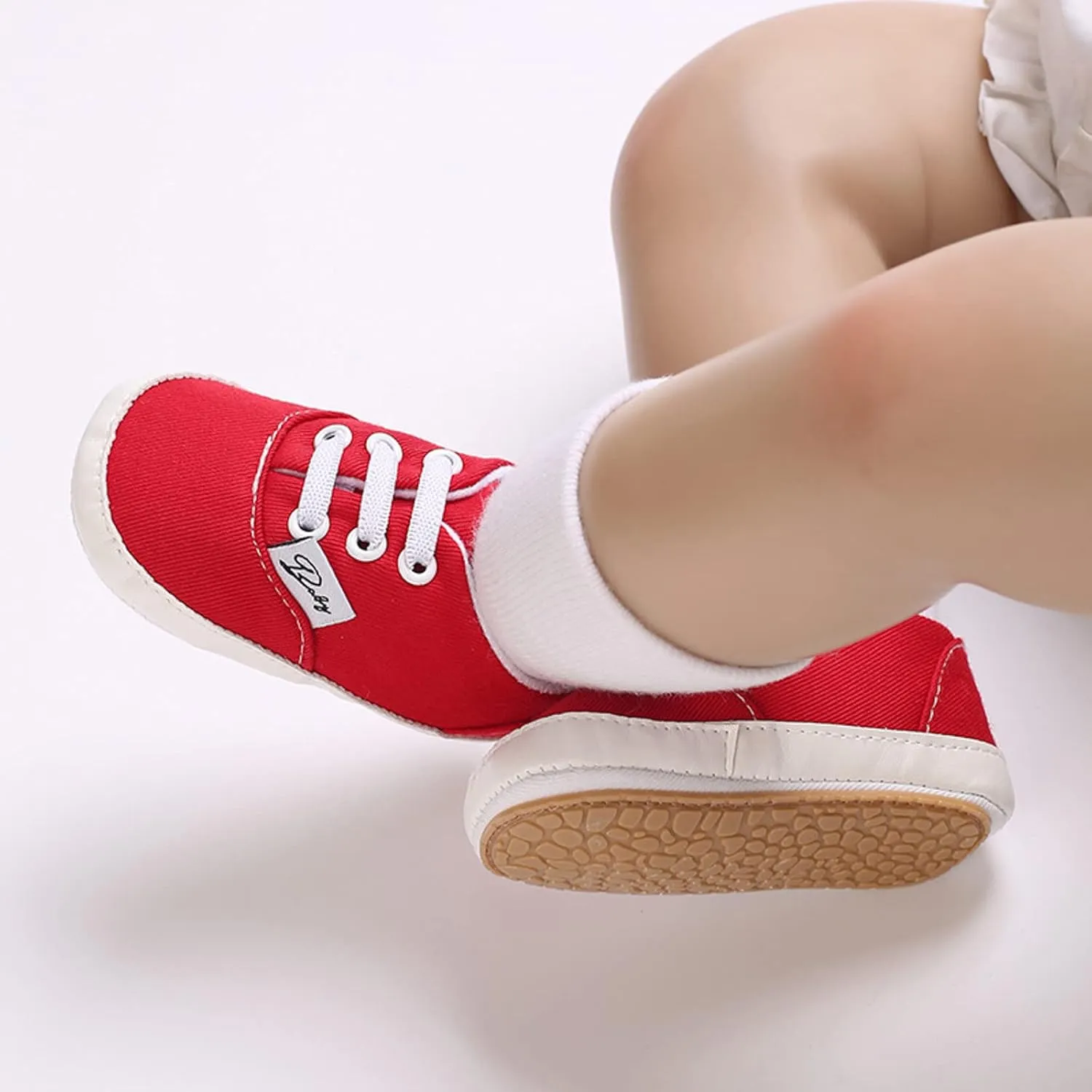 Girls Cheer Shoes Baby Girls Boys Shoes Soft Anti-Slip Sole Newborn First Walkes High Top Canvas Denim Unisex Infant