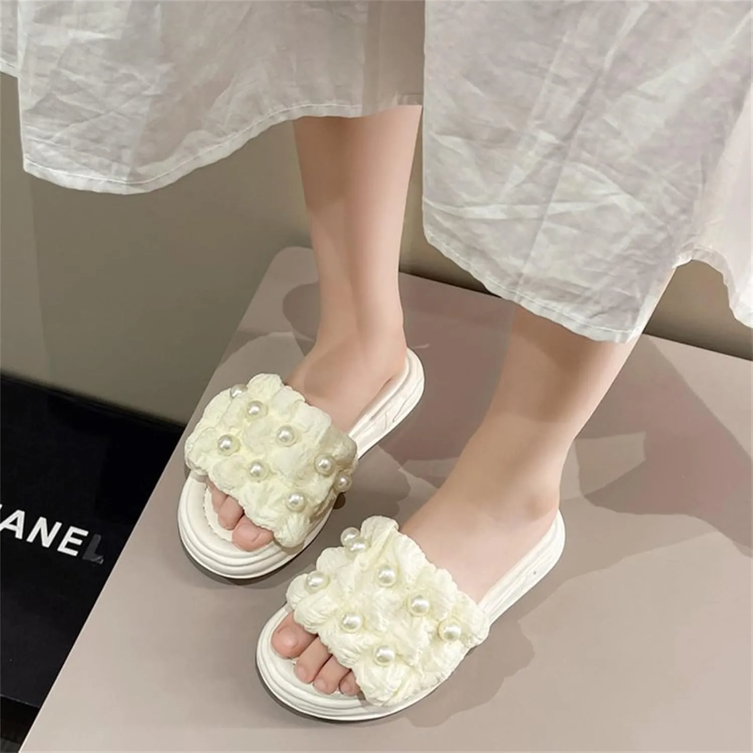 Girls PU Sandals Summer Outdoor Closed Toe Soft Rubber Sole Beach Water Shoes Dress Princess Slides for Girls Size 6